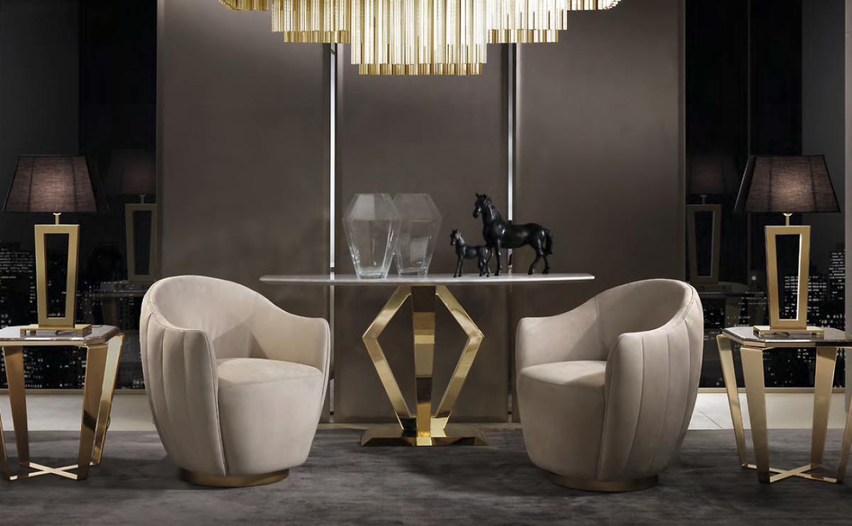 Кресло вращающееся  DV HOME COLLECTION HERMES POLTRONA GIREVOLE  - Вид №1