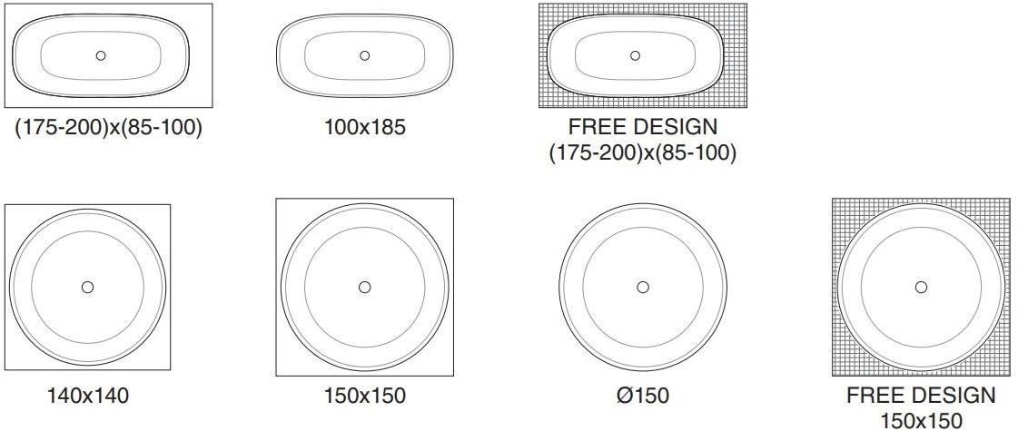 Hidrobox Прямоугольная встроенная ванна Beta fusion sun-id-1444869 - Вид №5