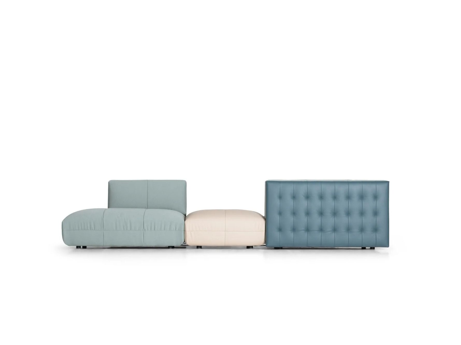 Секционный диван из кожи и ткани de Sede DS-1030 FLATTER ARCH-00104468 - Вид №11