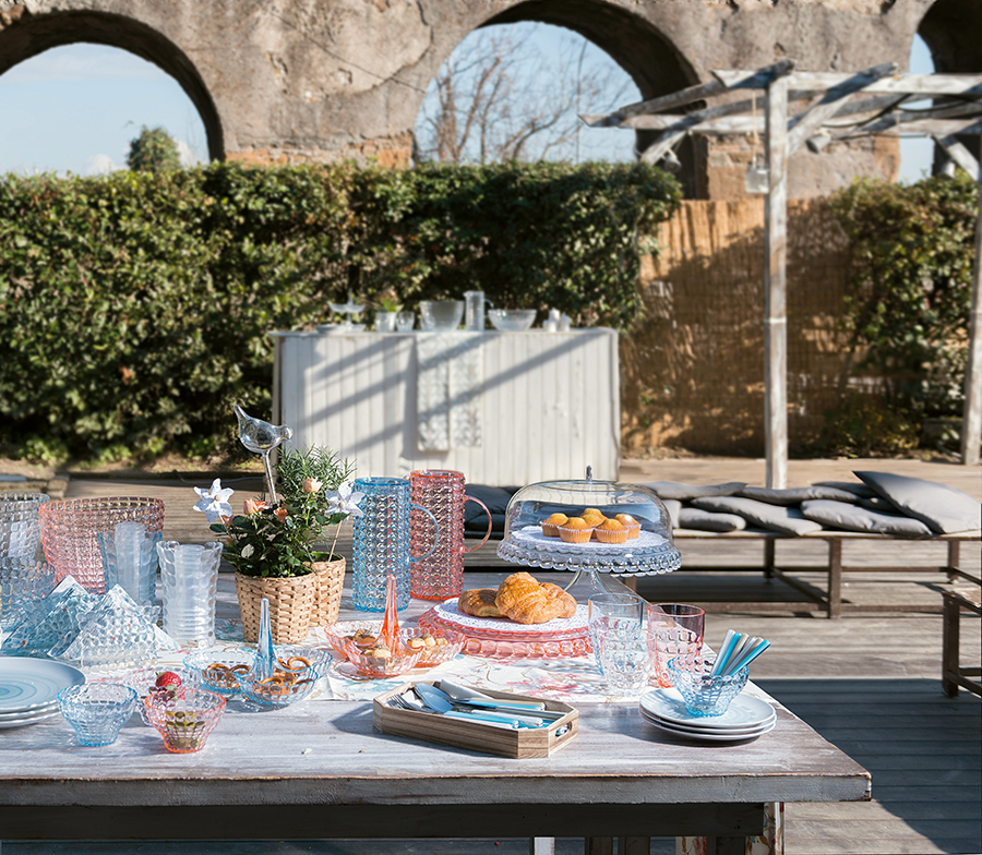 Тортовница Tiffany S коралловая Guzzini 19940123 - Вид №1