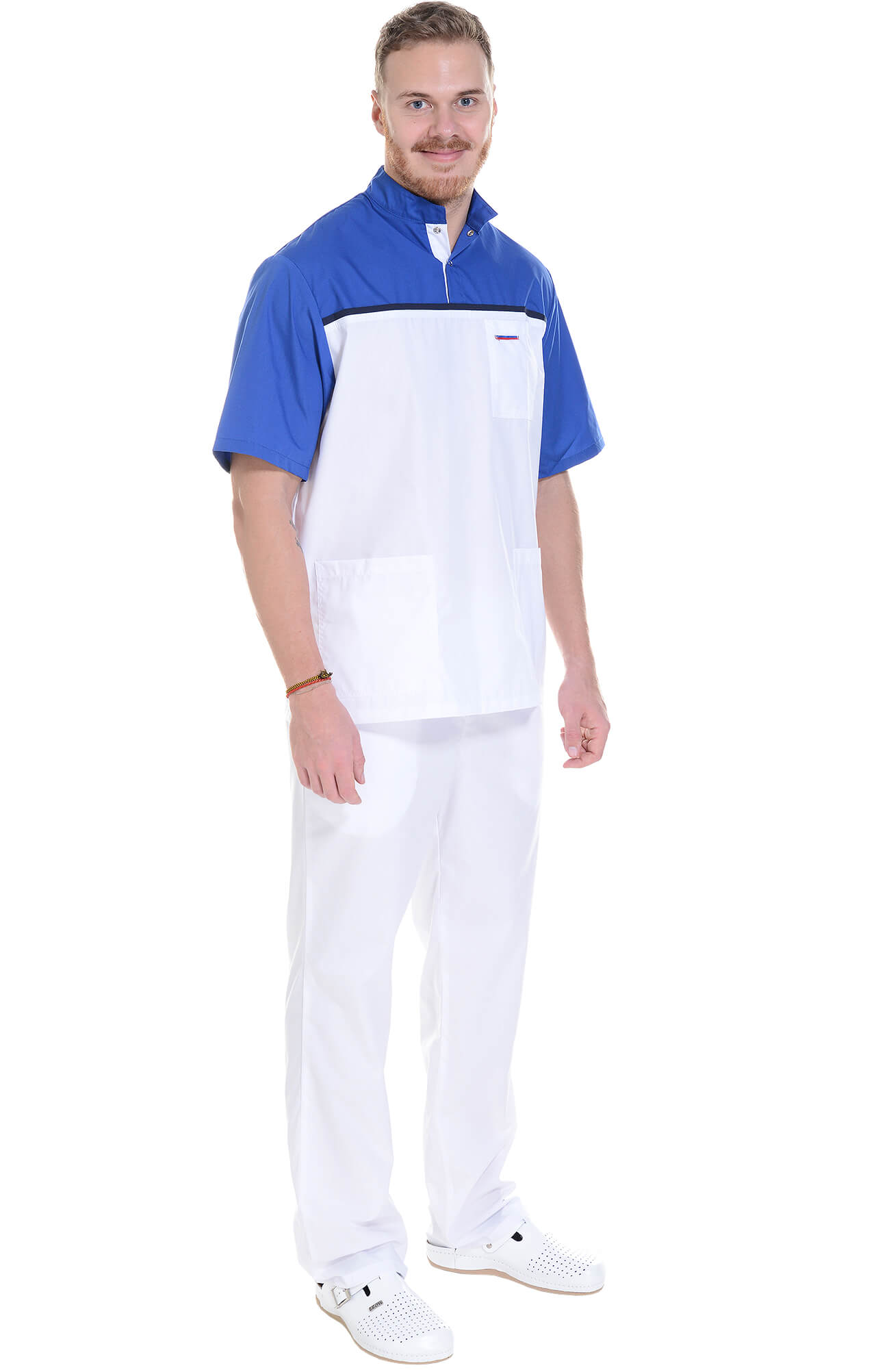 61942 Костюм "Лидер" белый василек  Медицинская одежда  размер 44-46/158-164 Спецодежда  - Вид №14