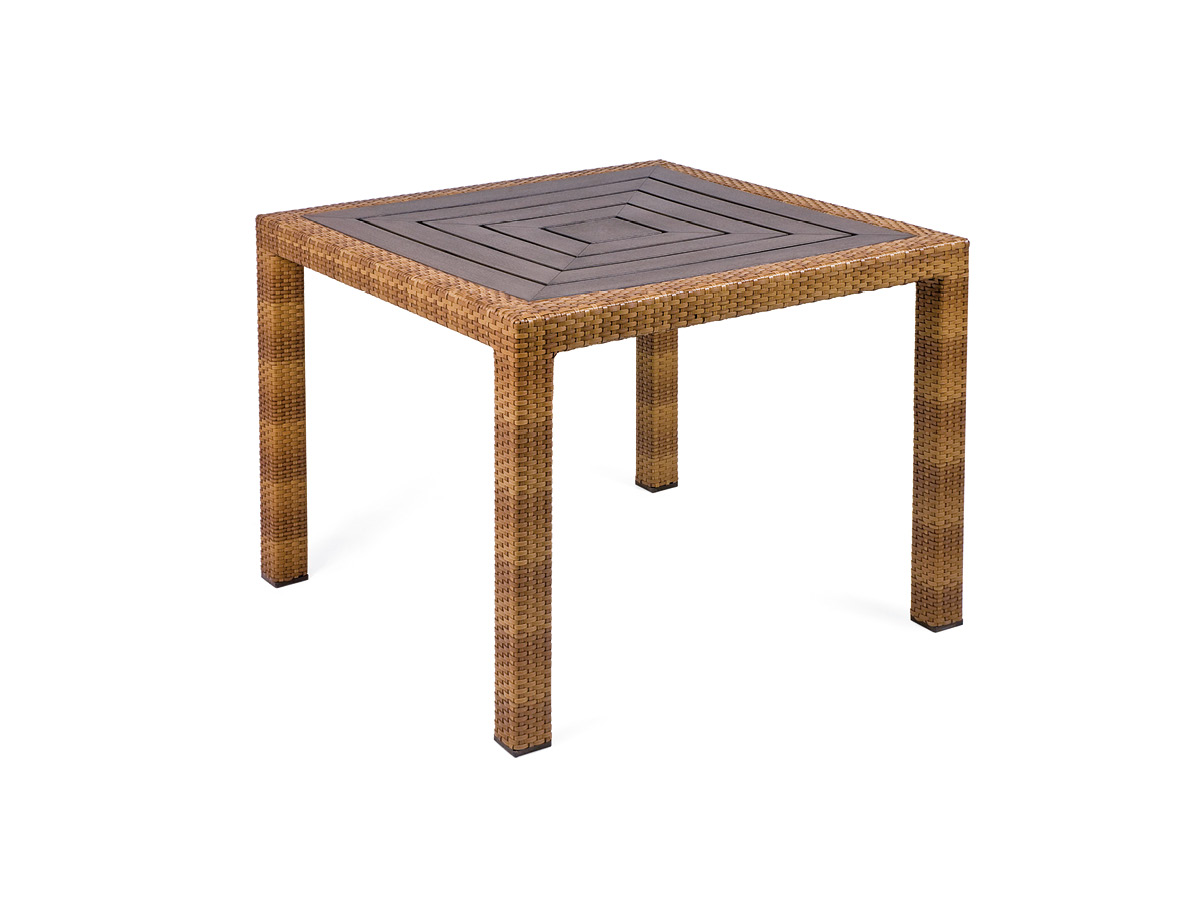 68.00.0338 Стол Bellini Tobacco - столешница Resysta Siam - 90 x 90 Mbm 