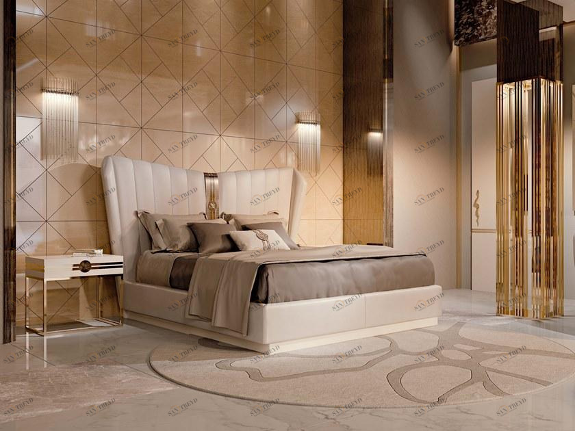 Bizzotto Двуспальная кровать с высоким изголовьем Symphony - infinity sun-id-1425692