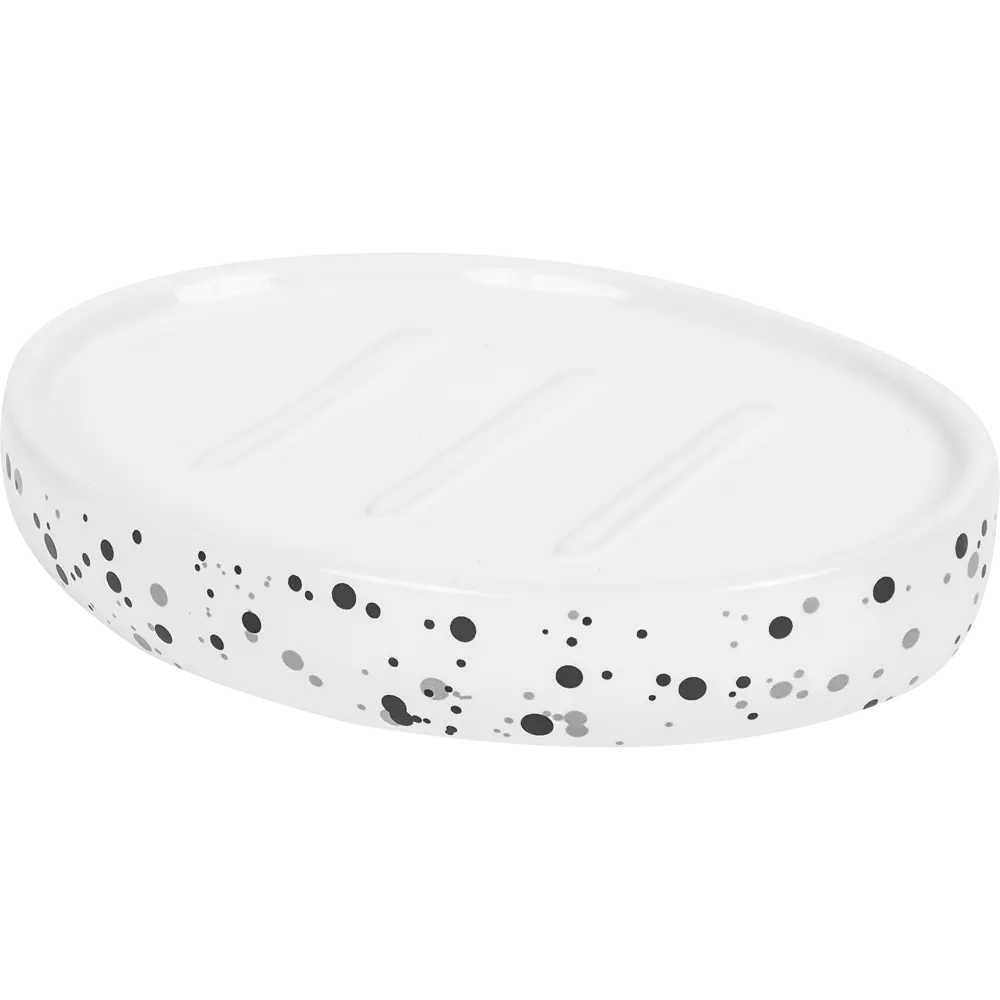 Мыльница Splash керамика цвет чёрный SWENSA STLM-2005833 - Вид №1