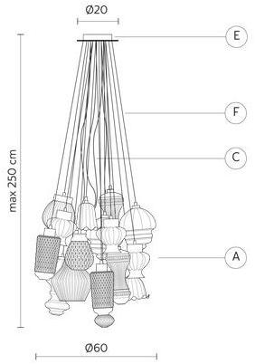 Karman Подвесной светильник с прямым светом в стекле Ceraunavolta sun-id-1365210 - Вид №12