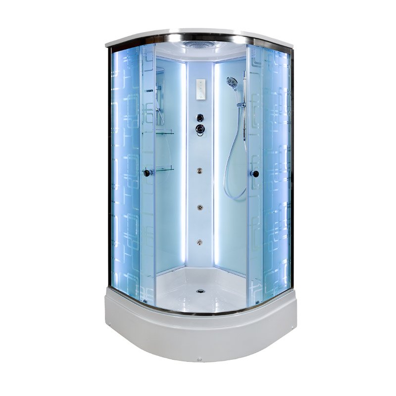 L 902 R N без крыши Душевая кабина DETO Серия L ЕМ2710 LED с гм. - Вид №7