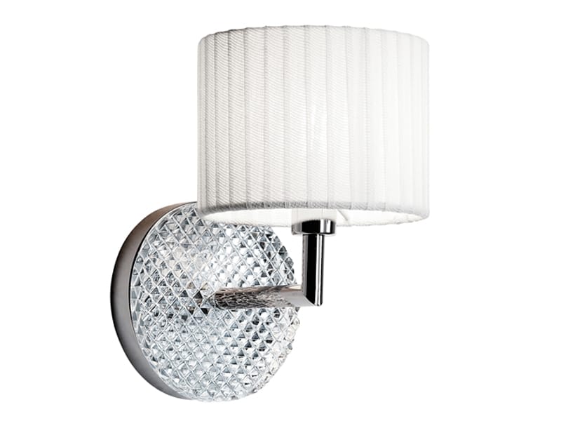 Хромированный металлический настенный светильник Fabbian Diamond Swirl ARCH-00004112