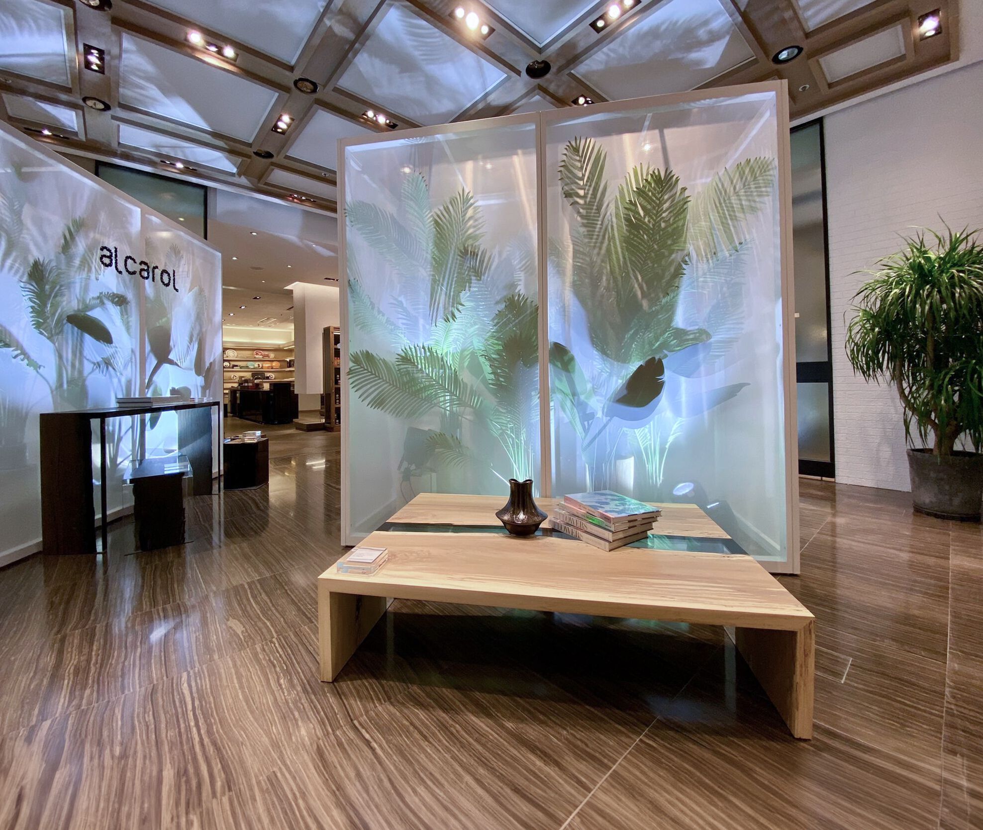 Прямоугольный журнальный столик из массива дерева и смолы alcarol Fungi ARCH-00027637 - Вид №5