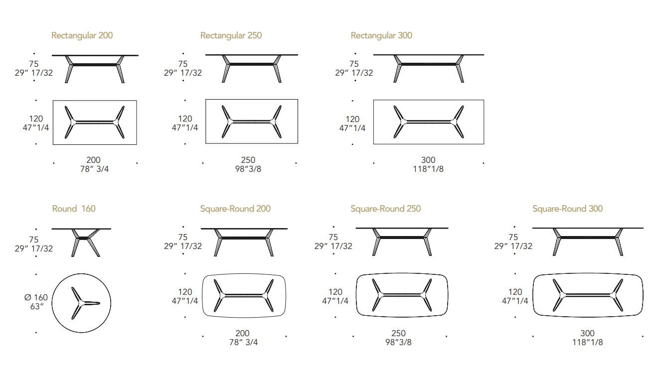 Прямоугольный стеклянный стол REFLEX Горизонт ARCH-00146158 - Вид №10