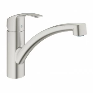 Смеситель для кухни GROHE Eurosmart с низким изливом, суперсталь (33281DC2)