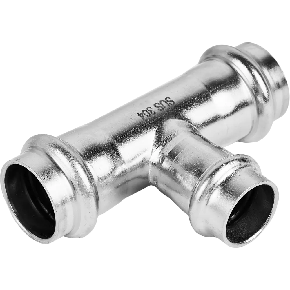 Тройник переходной Rommer 22x18x22 мм ВПр нержавеющая сталь STLM-2086376