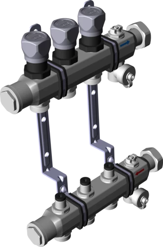 587 765 1) Модель 1006 Трубопроводные системы  Fonterra панельное отопление  Коллекторы  Нержавеющая сталь Santreyd  - Вид №4
