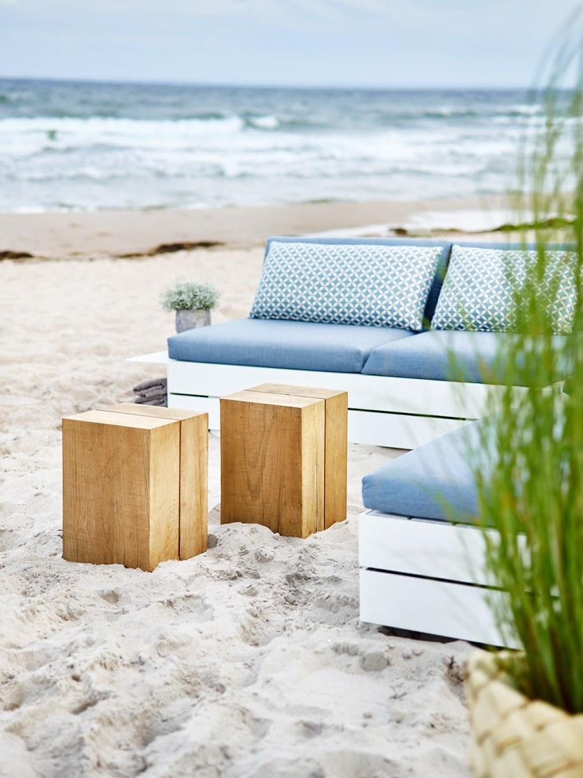 solpuri Табурет / журнальный столик из тика Blocc sun-id-1483637 - Вид №3