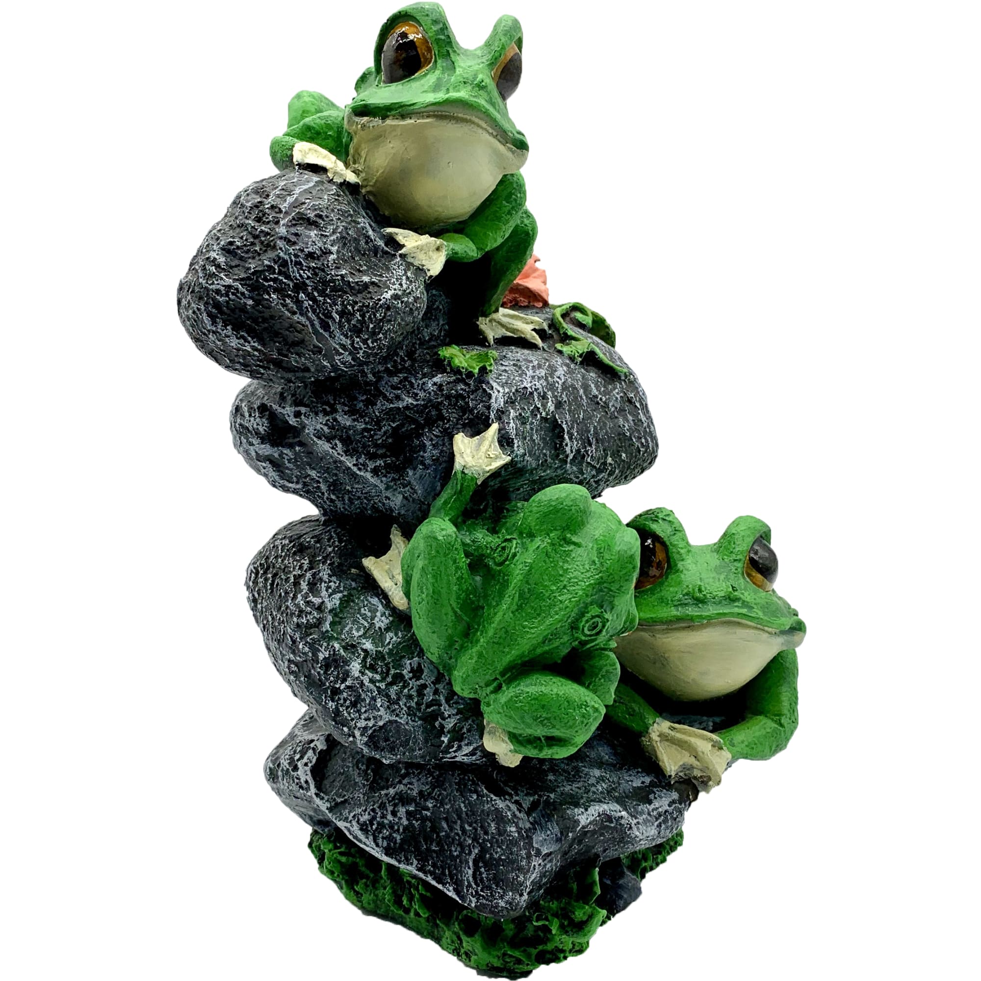 82558136 Садовая фигура «Лягушата на камнях» высота 32 см Santreyd  - Вид №1