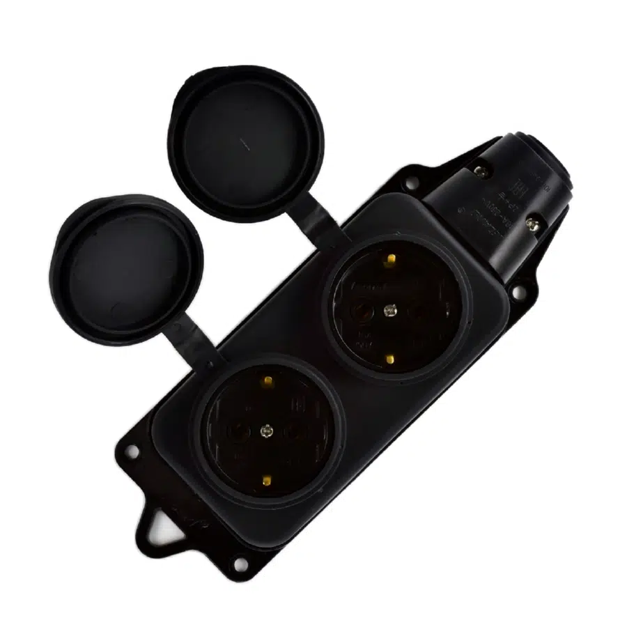 Розетка силовая черный LEZARD 106-0400-0110 - Вид №7