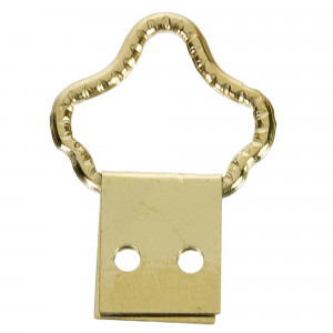 18691701 Петля-подвес корона-кольцо для картины, фоторамки, латунированная сталь