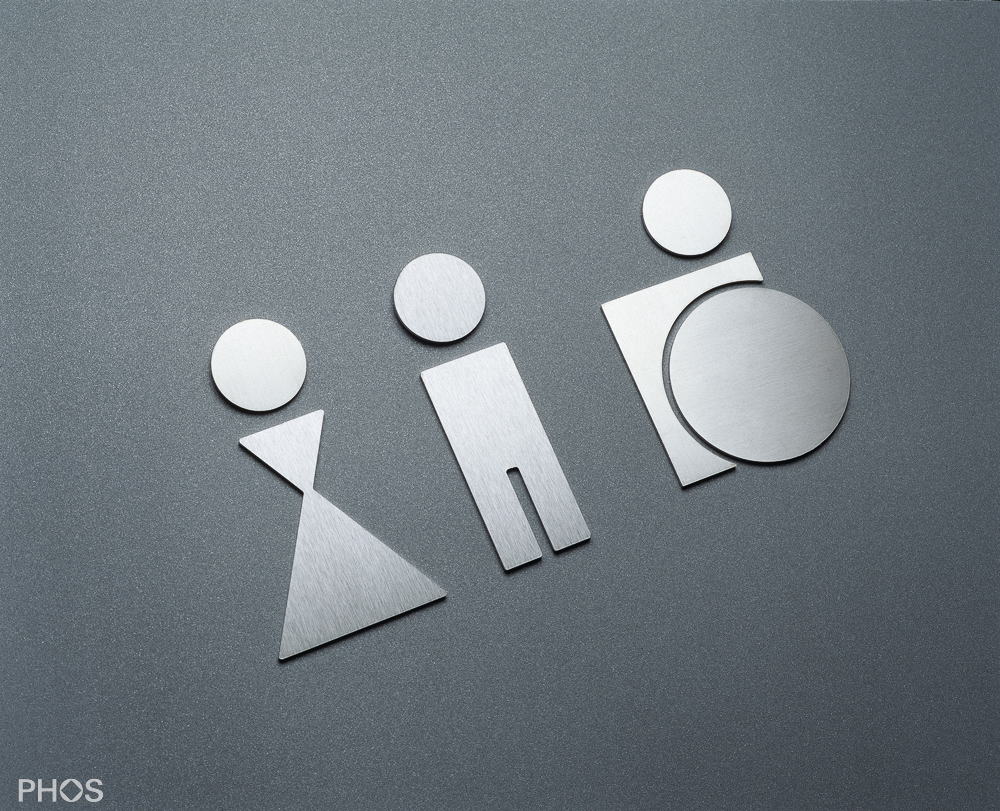 P0301 Пиктограмма мужского туалета PHOS  - Вид №1