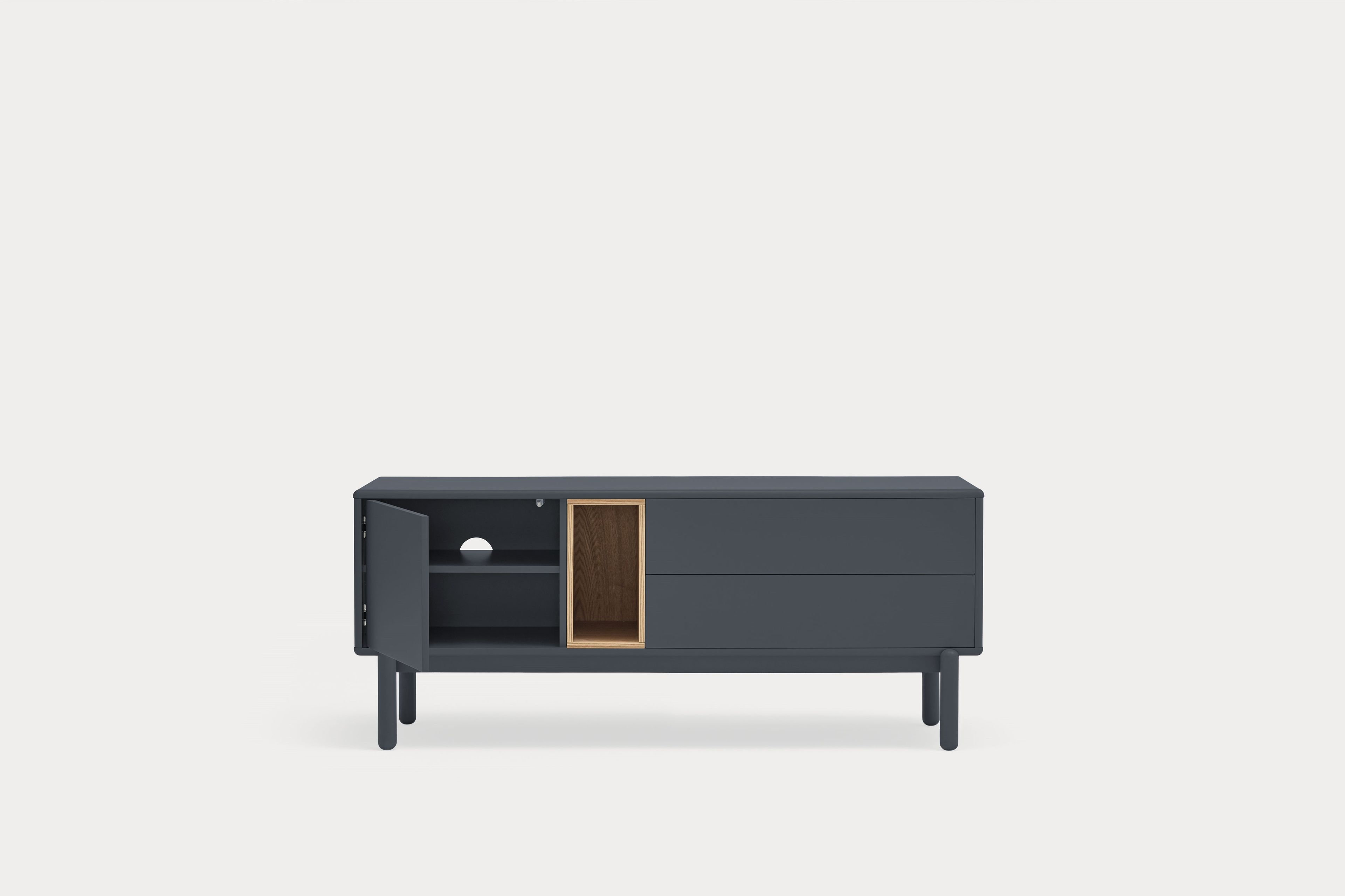 Шкаф для телевизора из МДФ с распашными дверцами и ящиками TEULAT Corvo ARCH-00133333 - Вид №4