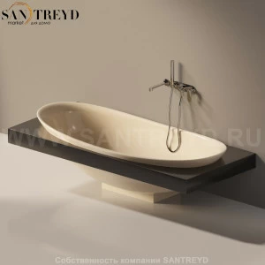 Flaminia IO e SI Ванна встроенная 193 см бежевая IOeSI84.1015