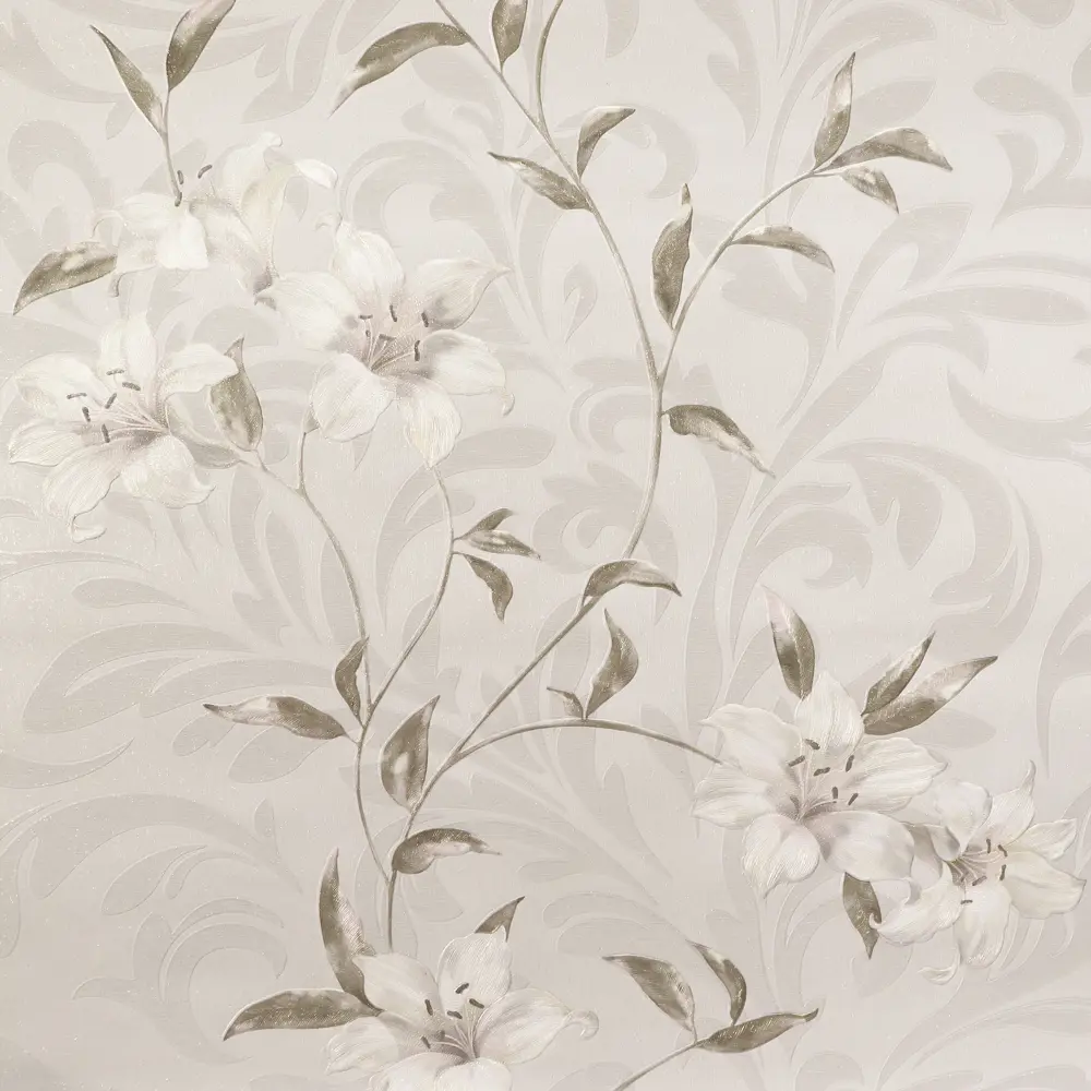 Обои бумажные Elysium Лилиана белые 0.53 м 27800 STLM-2155757 - Вид №1