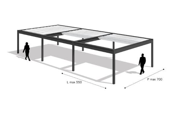Алюминиевая беседка Pratic Hi Pergolas ARCH-00119664 - Вид №8