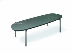 Zanotta Овальный мраморный журнальный столик