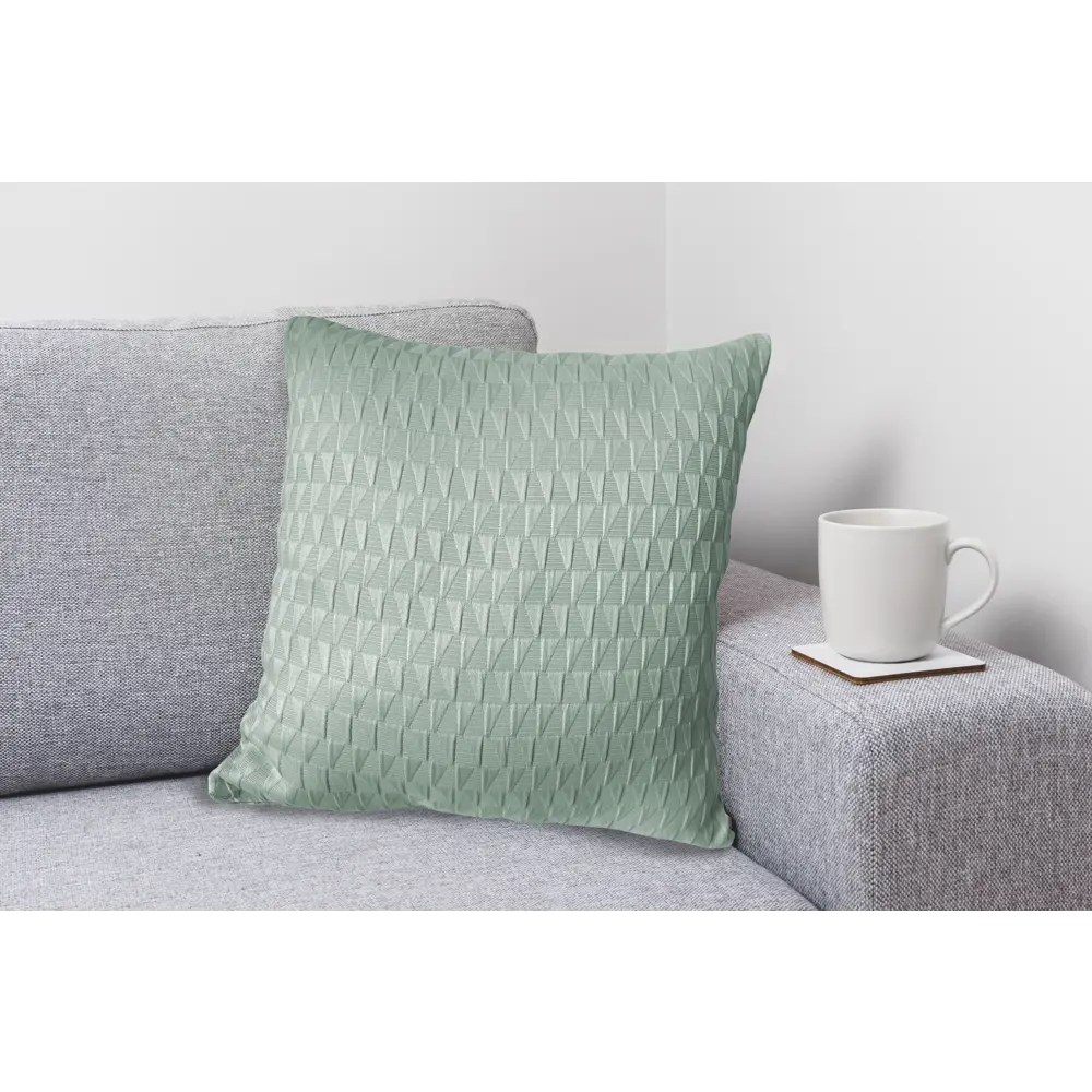 Подушка Seasons Triangel 45х45 см жаккард цвет зеленый 83667714 STLM-2083924  - Вид №3