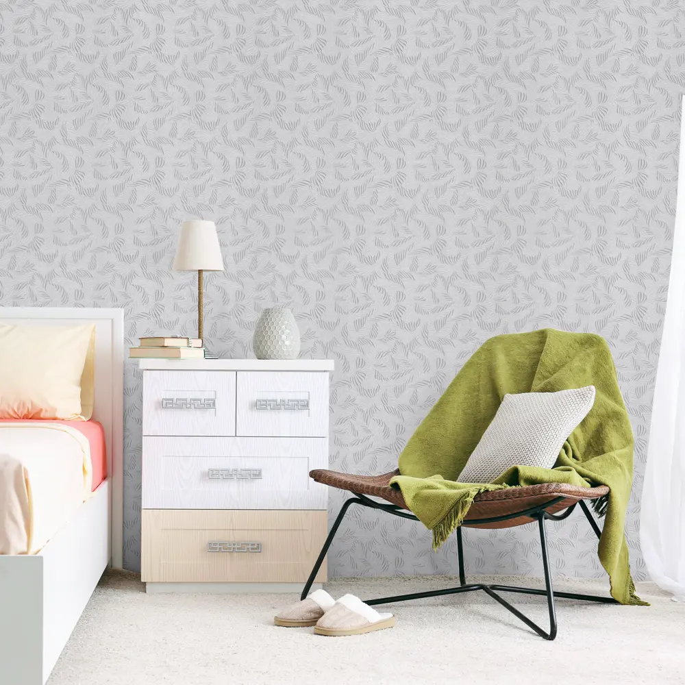 Обои флизелиновые Ateliero Pola серые 1.06 м 38347-01 STLM-2195764 - Вид №2