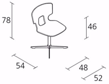 Alias Кресло вращающееся с 4-мя спицами Enna erice sun-id-1404831 - Вид №3