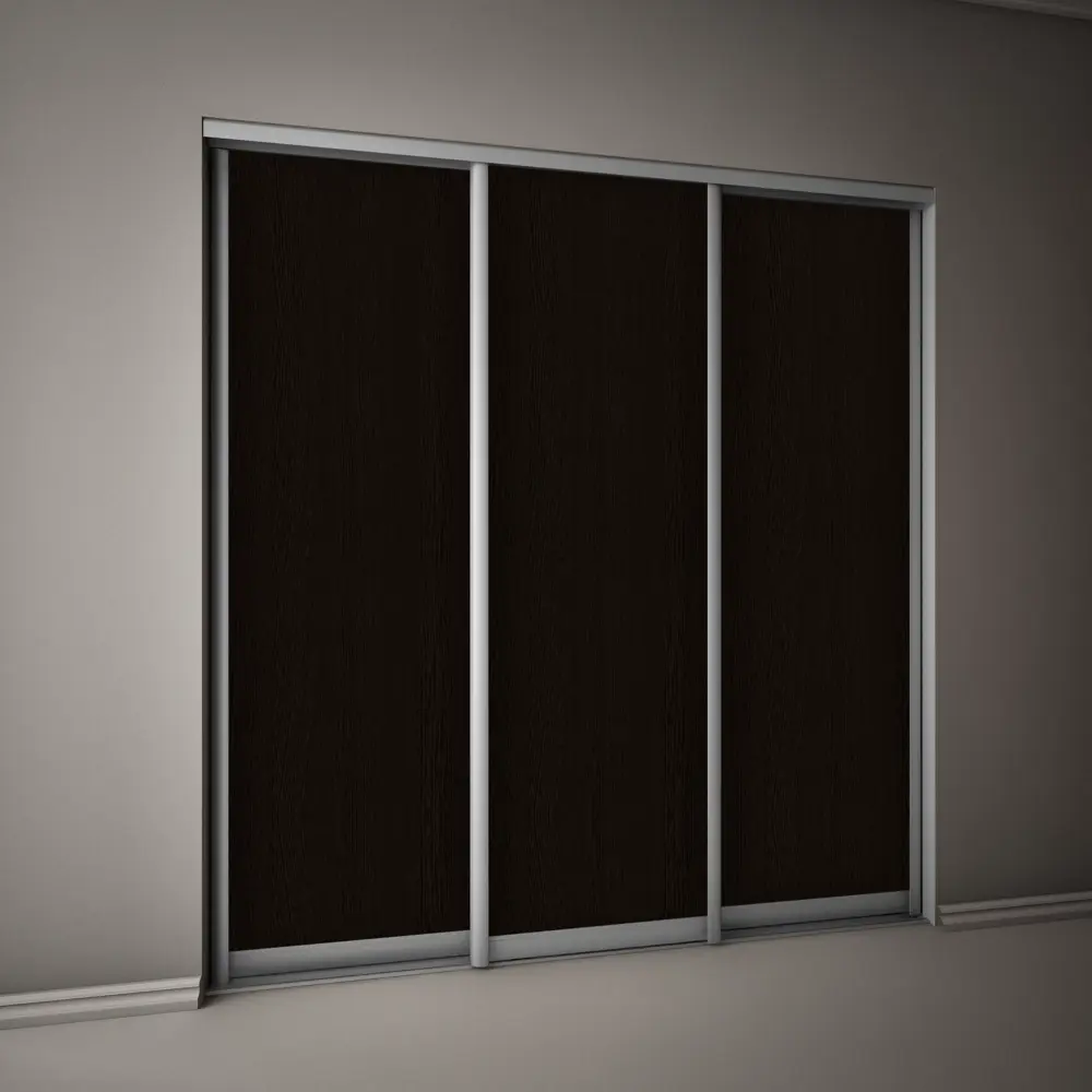 Дверь-купе Spaceo 2255x904 мм высота проема 2300 мм ЛДСП цвет дуб термо тёмный Spaceo home STLM-2093649 - Вид №4