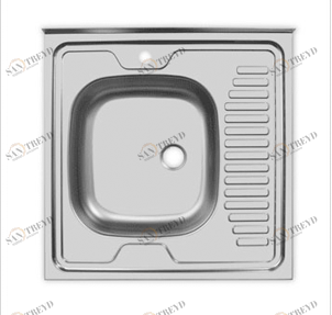 126108 Мойка кухонная квадратная Сантекс 