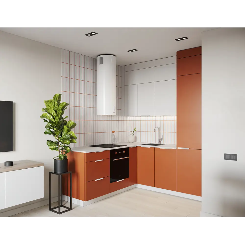 Фасад кухонного шкафа Тара 59.7x137.3 см KONSENSA МДФ цвет терракотовый STLM-2098183 - Вид №9