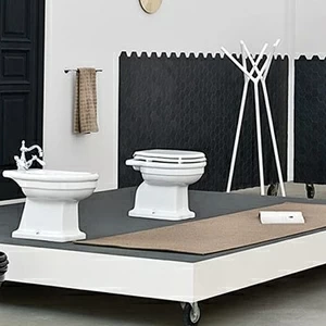 HEV002 Приставной унитаз напольный Белый ArtCeram Hermitage Италия