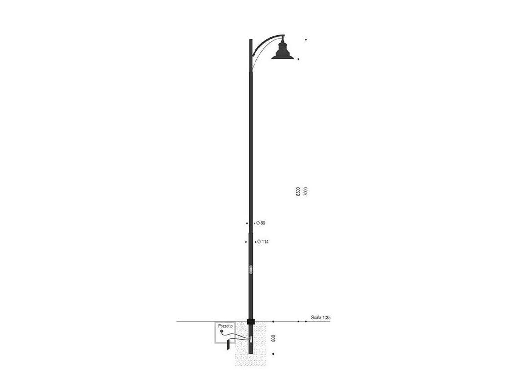 Уличный фонарь из оцинкованной стали EUROCOMITALIA REGINA ARCH-00103388