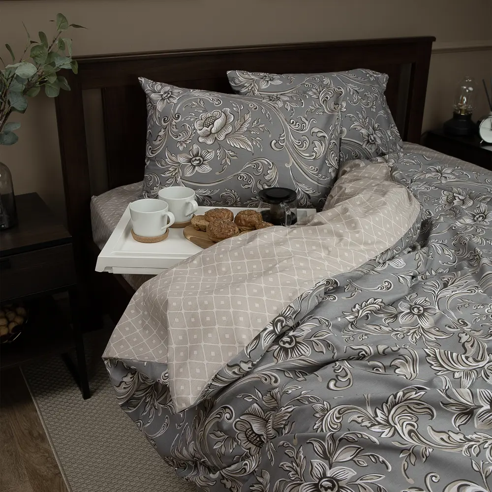 Комплект постельного белья Eclair Виконт евро сатин STLM-2059312 - Вид №6