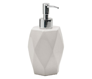 DA80(02) Gedy G-Dalia, настольный керамический дозатор, цвет хром - белая керамика