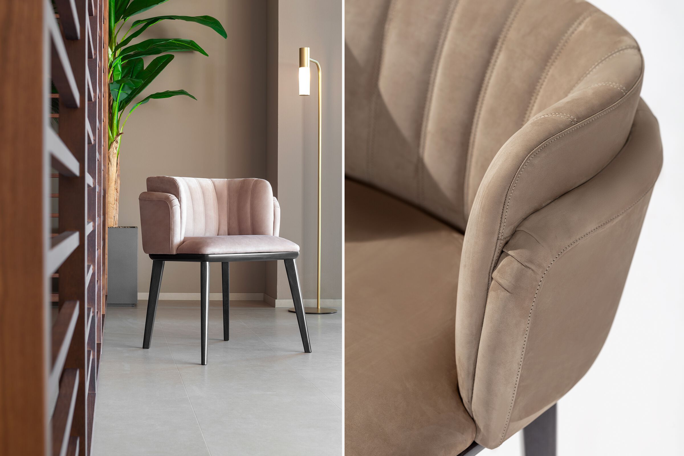 Мягкий стул с подлокотниками Carpanese Home Identity ARCH-00089867 - Вид №1