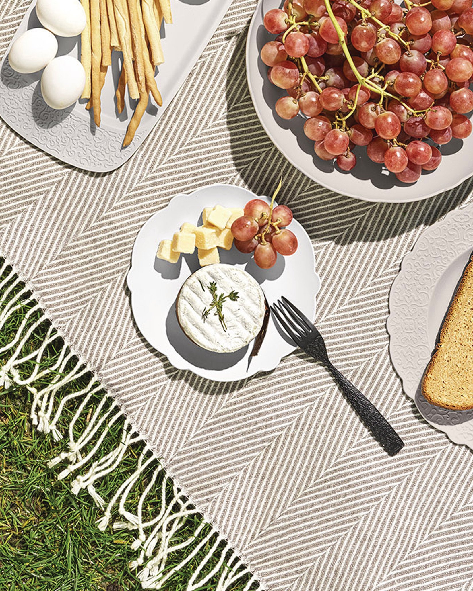 Десертная тарелка. 4 предмета Alessi Dressed en пленэр MW72/5 - Вид №1