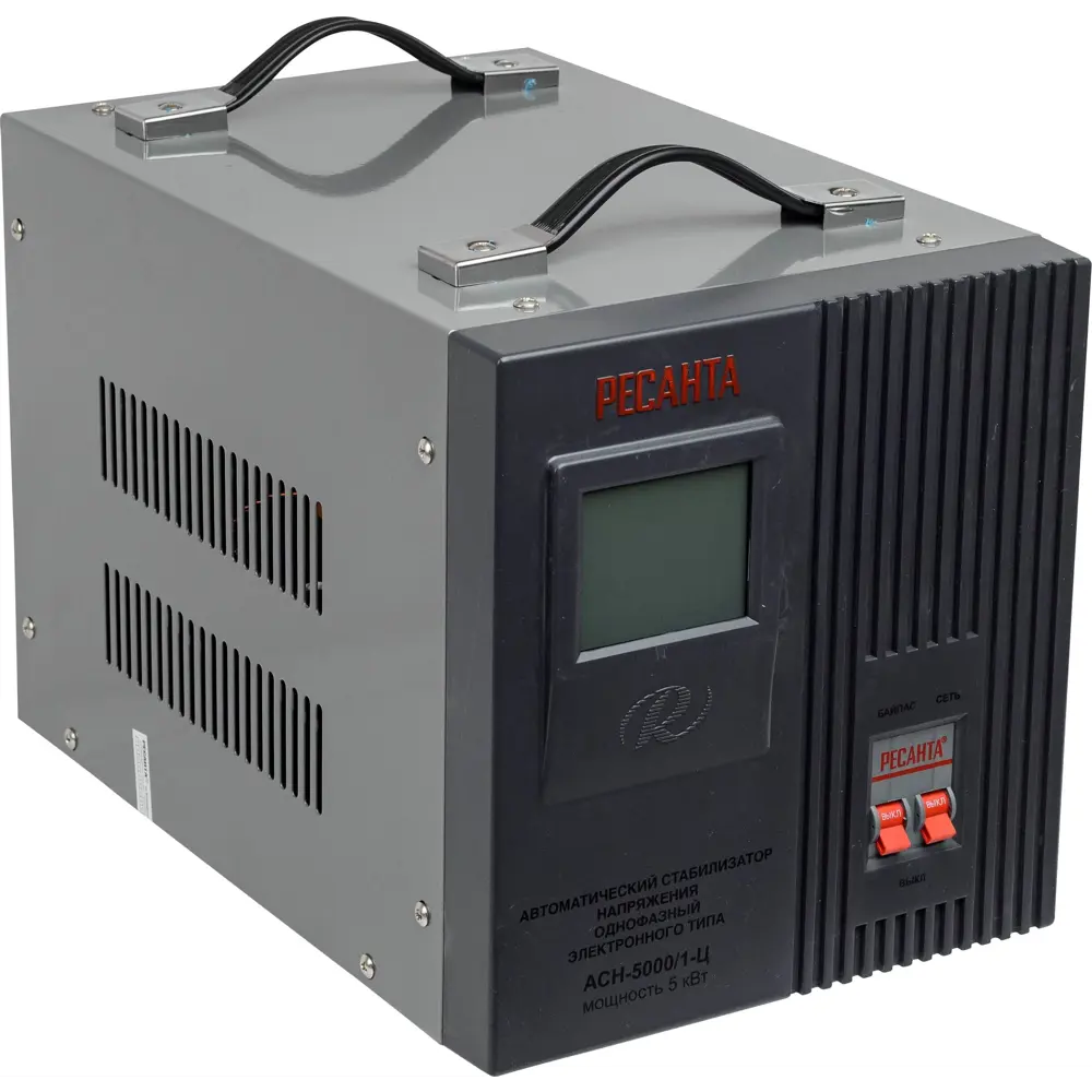 Стабилизатор напряжения Ресанта АСН- 5 000/1-Ц 5 кВт STLM-2139091 - Вид №2