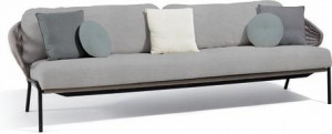 MNST327 3 мест. диван фиксированный лава серебристый Manutti Radius
