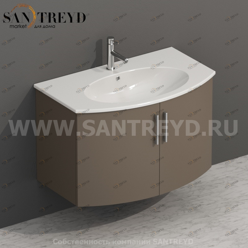 MDMA80Y161 Тумба с двумя створками 78 см коричневая Globo 4ALL Италия Ceramica Globo