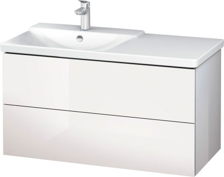LC625105252 Тумбочка подвесная L-Cube #LC6251 1020 x 481 мм Европейский дуб, декор Duravit - Вид №2