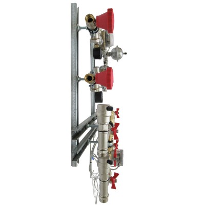 VT.NM.GF.06.RS.0R Квартирная станция для систем отопления и водоснабжения Valtec 1,5/0,6 м куб./ч, RS 485, прав  - Вид №2
