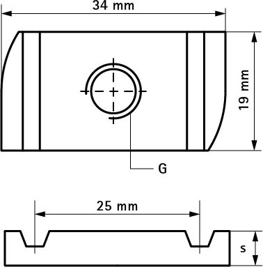 65188012 Монтажные профиля BIS Strut Канальные гайки (BUP1000) монтаж в профиле Strut WALRAVEN  - Вид №1