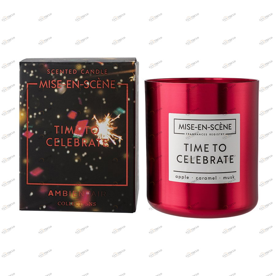 Свеча ароматическая Mise En Scene Time To Celebrate AMBIENTAIR  00-3894983 Красный 