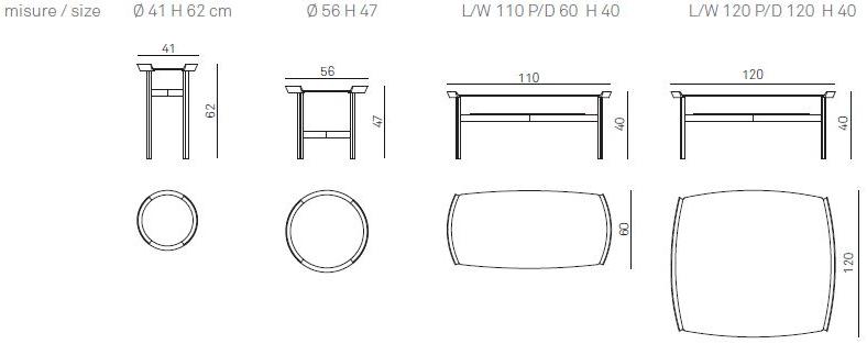 Gruppo Tomasella Прямоугольный журнальный столик для гостиной Bloom sun-id-1421321 - Вид №1