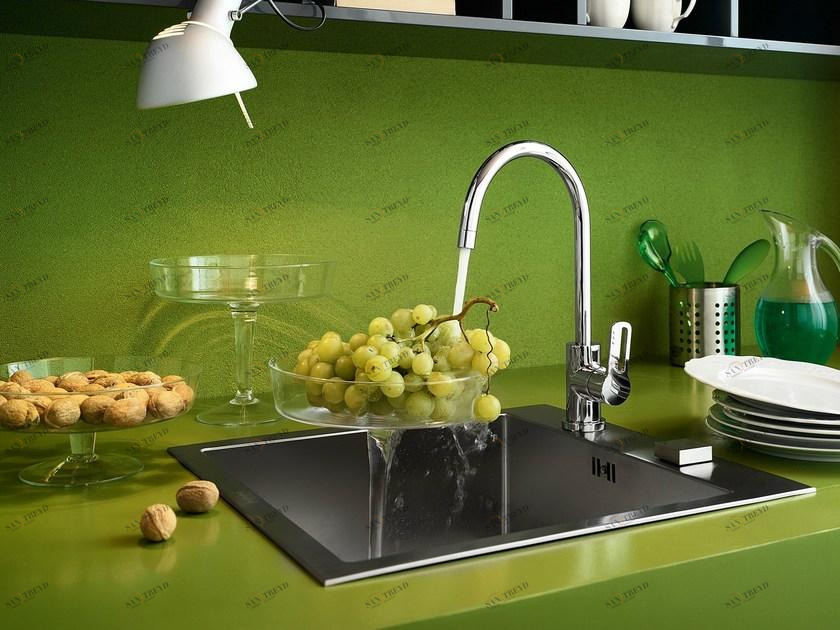 Nobili Rubinetterie Смеситель для кухни на столешнице, хромированный, с поворотным изливом New road Rd00133cr