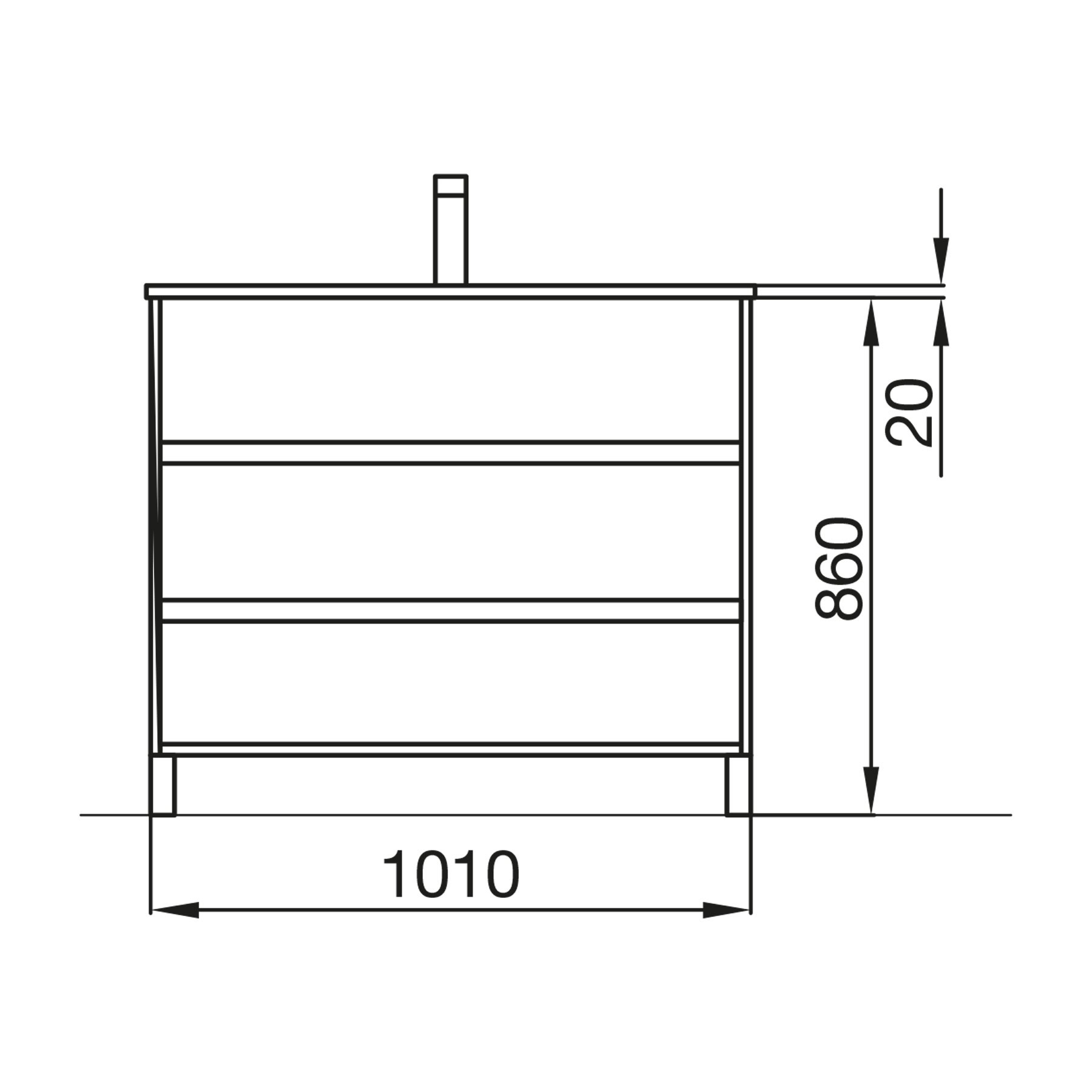 85142 SALGAR Мебель для умывальника ARENYS 1000 ETERNITY OAK + Раковина Робл Вечность - Вид №2