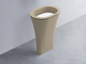 AMLA65-AV+AMPILO-BL+AMCOLO-AV Раковина Amedeo Ovale отдельностоящая cielo Enjoy + Amedeo