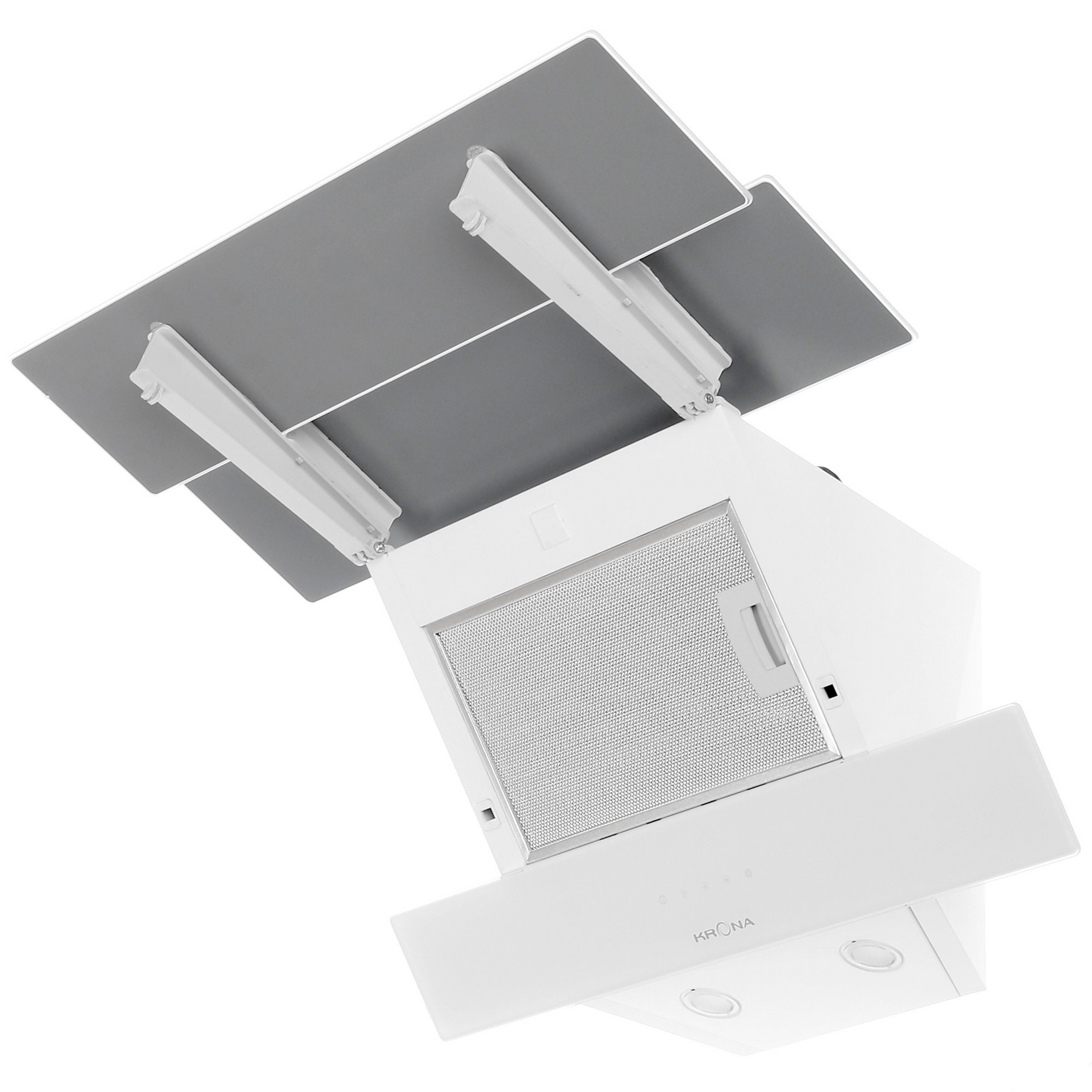 5304626 Вытяжка наклонная KRONA AURORA 600 white S белый/белый STDN-0106755 - Вид №2
